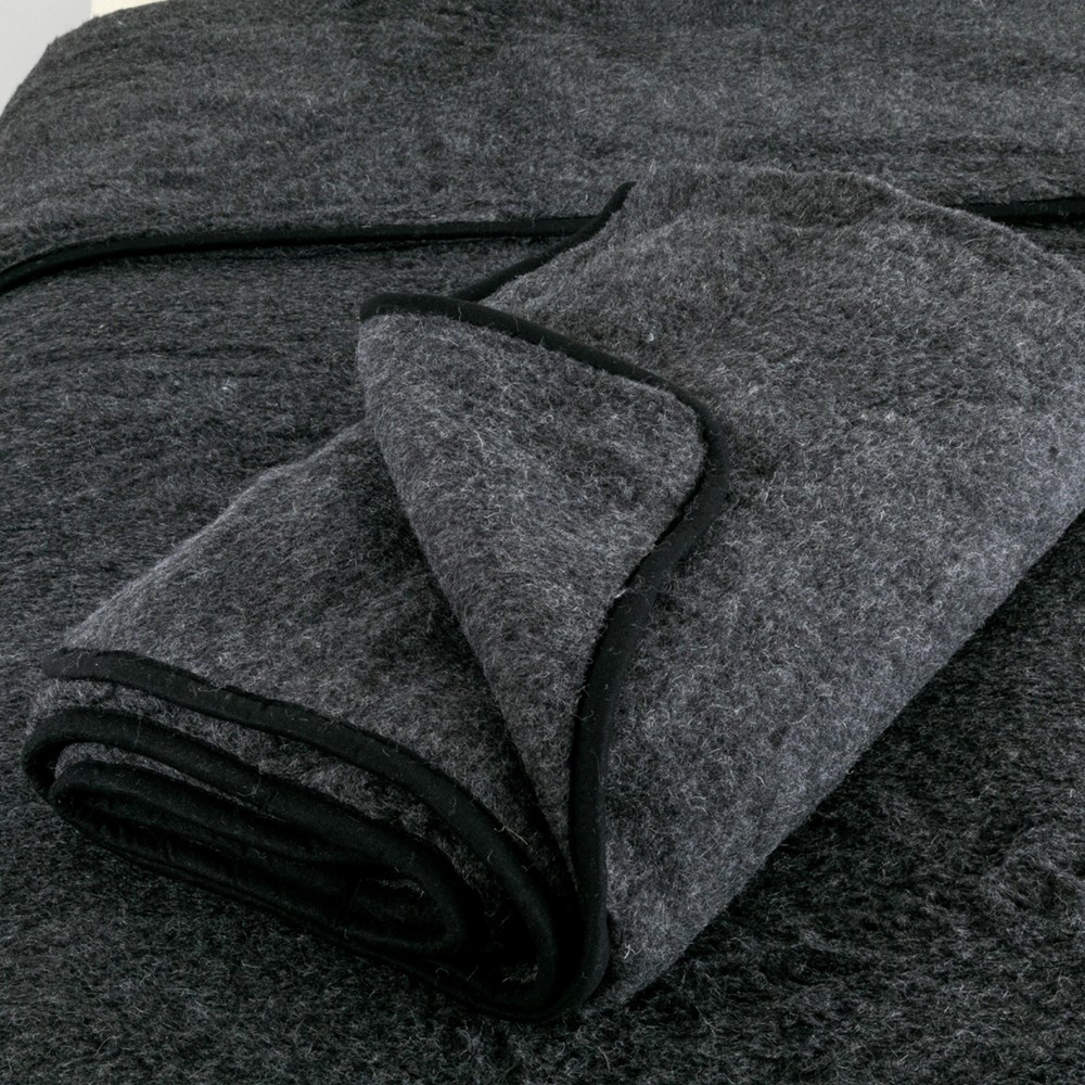 Mateo Merino Wool Throw in Grey